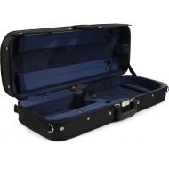 Bobelock B2005 Oblong Wooden Viola Case - Black with Blue Interior