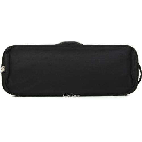  Bobelock B2005 Oblong Wooden Viola Case - Black with Blue Interior