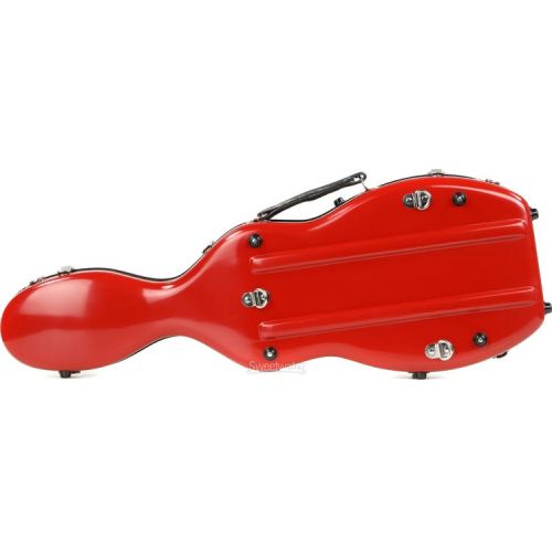  Bobelock B1062 Fiberglass Cello-shaped Violin Case - Red