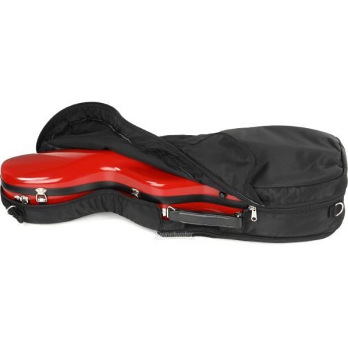  Bobelock B1062 Fiberglass Cello-shaped Violin Case - Red