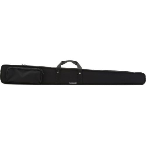  Bobelock B8-G1BBV-C Single German Double Bass Bow Case with Cover - Black with Blue Interior Demo