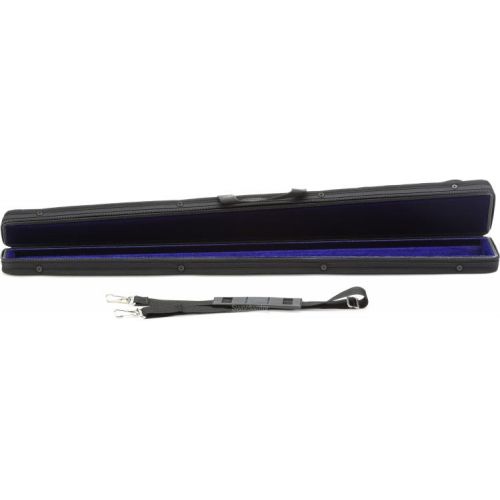  Bobelock B8-G1BBV-C Single German Double Bass Bow Case with Cover - Black with Blue Interior Demo