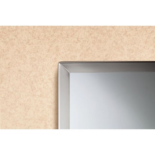  Bobrick 165 Series 430 Stainless Steel Channel Frame Glass Mirror, Bright Finish, 24 Width x 30 Height