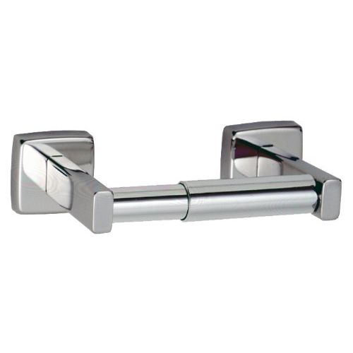  Bobrick 6857 Stainless Steel Single Roll Toilet Tissue Dispenser, Satin Finish, 7-1/4 Width x 2 Height x 3-15/16 Projection