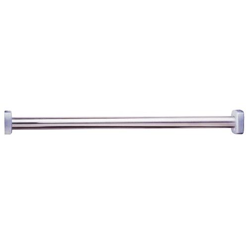  Bobrick 6107x60 ClassicSeries 304 Stainless Steel Heavy Duty Shower Curtain Rod with Square End Flange, Satin Finish, 1 Diameter x 60 Length