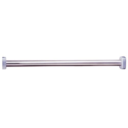  Bobrick 6107x60 ClassicSeries 304 Stainless Steel Heavy Duty Shower Curtain Rod with Square End Flange, Satin Finish, 1 Diameter x 60 Length