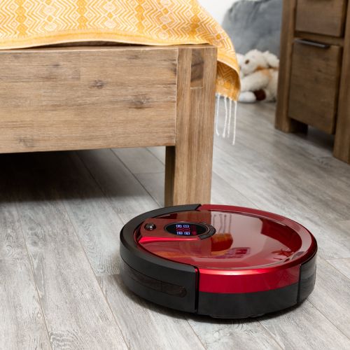  Bobsweep bObsweep Standard Robotic Vacuum Cleaner and Mop, Rouge