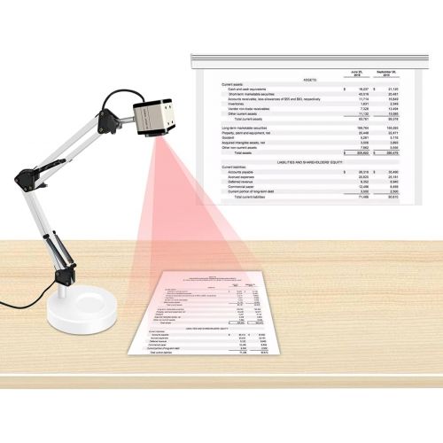  Bochani 13 MP USB Document Camera for Teachers, 4K Ultra High Definition A3-Size Capture, with Dual-Mode LED Supplemental Light and Auto Focus, Web for Distance Learning, Remote Working, C