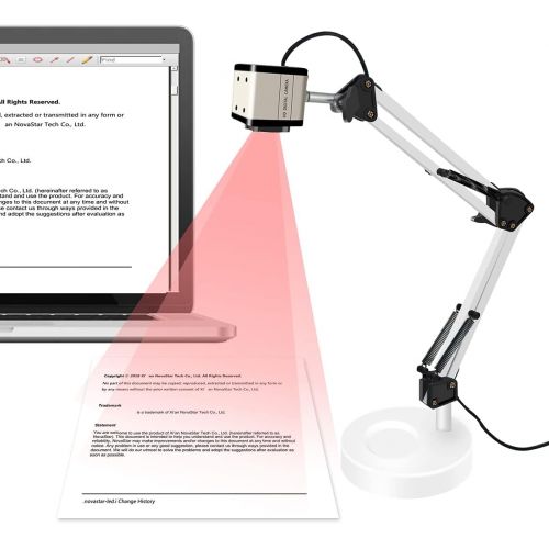  Bochani 13 MP USB Document Camera for Teachers, 4K Ultra High Definition A3-Size Capture, with Dual-Mode LED Supplemental Light and Auto Focus, Web for Distance Learning, Remote Working, C