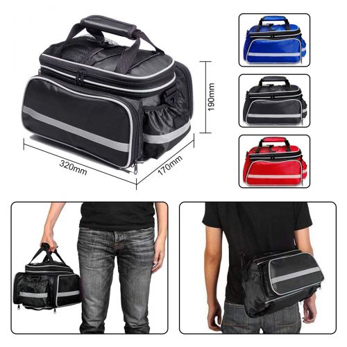  Bodecin Bicycle Bag, Outdoor Backpack, Bicycle Backpack, Bike Pannier Bag, Luggage Package, Rack Bags With Rainproof Cover