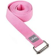 [아마존베스트]Bodhi Yoga Strap Asana Belt Made of Cotton with Metal Sliding Buckle, Practical Yoga Accessory, Basic Aid Not Only for Beginners Pink