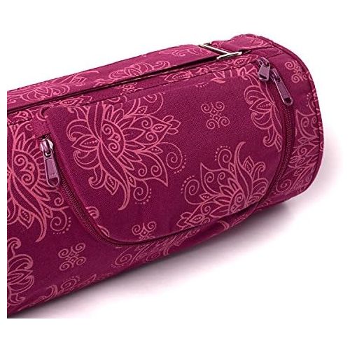  [아마존베스트]Bodhi Yoga bag ASANA bag, Maharaja collection, 100% cotton (twill), for mats up to 80 cm wide, 5 mm thick and 200 cm long.