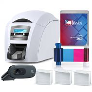 Magicard Enduro 3e Single Sided ID Card Printer & Complete Supplies Package with Silver Bodno ID Software