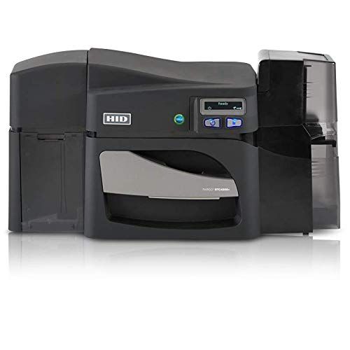  Fargo DTC4500e Single Sided ID Card Printer & Complete Supplies Package with Silver Edition Bodno ID Software