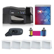 Fargo DTC4500e Dual Sided ID Card Printer & Complete Supplies Package with Bodno ID Software