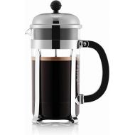 Bodum 34oz Chambord French Press Coffee Maker, High-Heat Borosilicate Glass, Polished Stainless Steel - Made in Portugal
