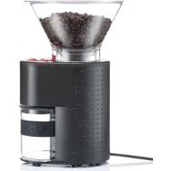Bodum Bistro Electric Conical Burr Coffee Grinder, Preset Timer, 12 Grind Settings, Black
