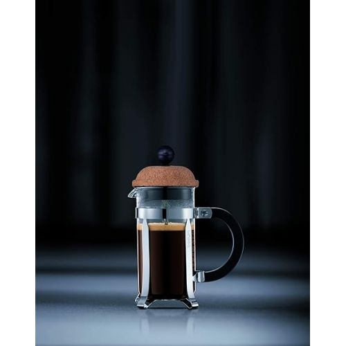  Bodum Chambord French Press Coffee Maker with BPA-Free Tritan Plastic Shatterproof Carafe, 12 Ounce, Chrome