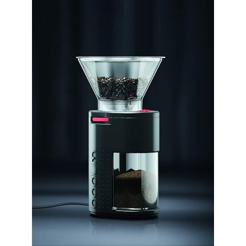  Bodum Bistro Standard Conical Burr Electric Coffee Grinder, 12 Inches, Black