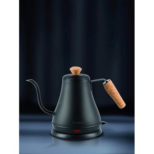  Bodum 27oz Bistro Gooseneck Electric Water Kettle, Pour Over Coffee & Tea, Stainless Steel, Matte Black