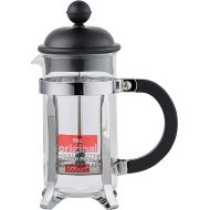 Bodum Caffettiera French Press Coffee Maker, Black Plastic Lid and Stainless Steel Frame, 3-Cup, 12-Ounce