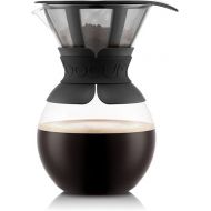 Bodum Pour Over Coffee Maker with Permanent Filter, 1 Liter, 34 Ounce, Black Band