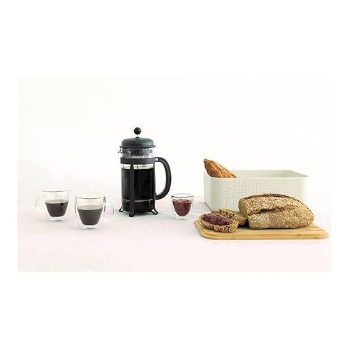  Bodum Java French Press Coffee and Tea Maker with SAN Plastic Shatterproof Carafe, 34 Ounce, Black