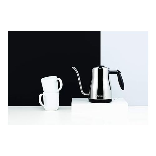  Bodum Bistro Gooseneck Electric Water Kettle, 34 Ounce, Chrome, Stainless Steel
