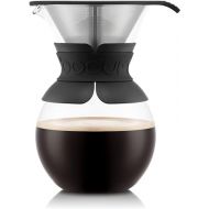 Bodum Pour Over Coffee Maker with Permanent Filter, Black, 34 oz.