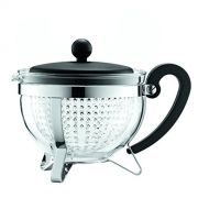 Bodum Chambord 1-Liter Tea Pot, 34-Ounce, Black
