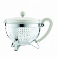 Bodum Chambord 1-Liter Tea Pot, 34-Ounce, Off-White