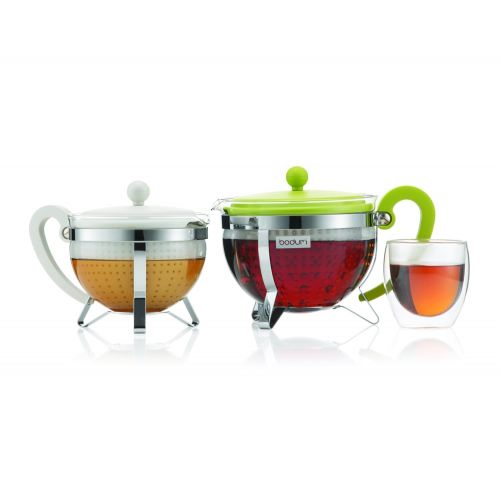  Bodum Chambord 1-Liter Tea Pot, 34-Ounce, Off-White