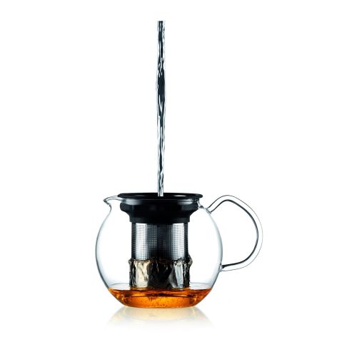  Bodum Assam Glass Tea Press with Stainless Steel Filter and Lid, 1.5-Liter, 51-Ounce