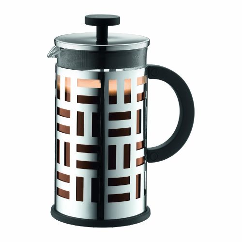  Bodum EILEEN Kaffeebereiter (French Press System, Permanent Filter aus Edelstahl, 1,0 liters) glanzend