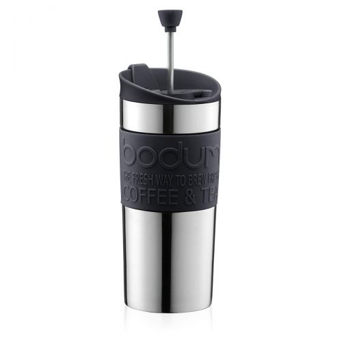  Bodum TRAVEL PRESS Kaffeebereiter (French Press System, Doppelwandig, 0,35 liters) schwarz