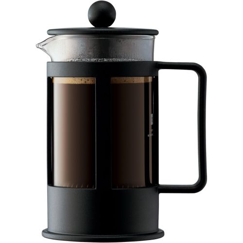  Bodum 1783-01 KENYA Kaffeebereiter (French Press System, Spuelmaschinengeeignet, 0,35 liters) schwarz