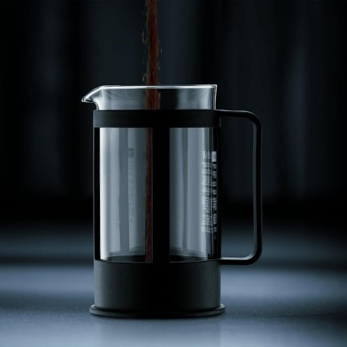  Bodum 1783-01 KENYA Kaffeebereiter (French Press System, Spuelmaschinengeeignet, 0,35 liters) schwarz