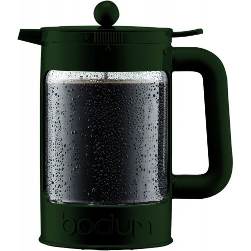  Bodum K11683-946S-Y17 Kaffeebereiter, 12 Tassen, mit Schraubverschluss, Dunkelgrue, 20x12.1x24.1 cm Kaffeekannen, Kunststoff, Dark Green, 11.51 x 16.99 x 22 cm