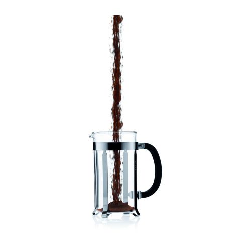  Bodum CHAMBORD SET: Kaffeebereiter, 8 Tassen, 1.0 l und Travel Mug, Edelstahl, 0.35 l