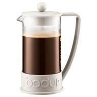 Bodum BRAZIL Kaffeebereiter (French Press System, Permanent Edelstahl-Filter, 1,0 liters) cremefarben