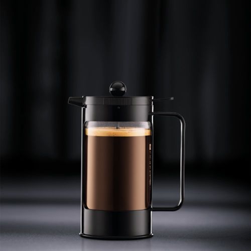  Bodum BEAN Kaffeebereiter fuer 8 Tassen (Press Filter System, Isoliert, Auslaufschutz, 1,0 liters) schwarz