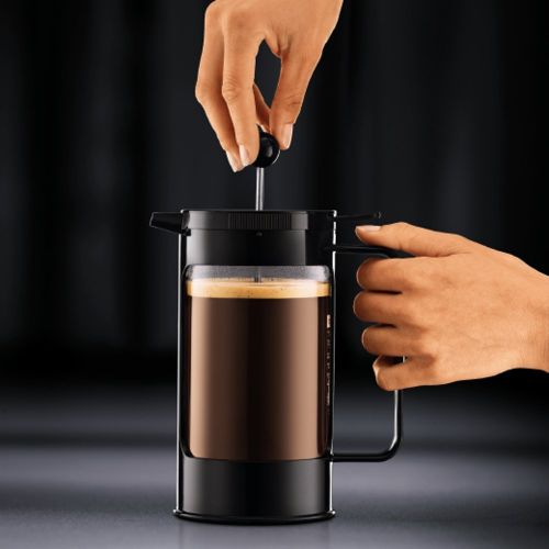  Bodum BEAN Kaffeebereiter fuer 8 Tassen (Press Filter System, Isoliert, Auslaufschutz, 1,0 liters) schwarz