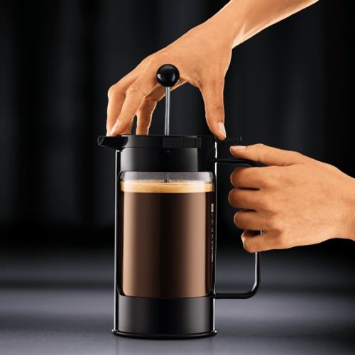  Bodum BEAN Kaffeebereiter fuer 8 Tassen (Press Filter System, Isoliert, Auslaufschutz, 1,0 liters) schwarz