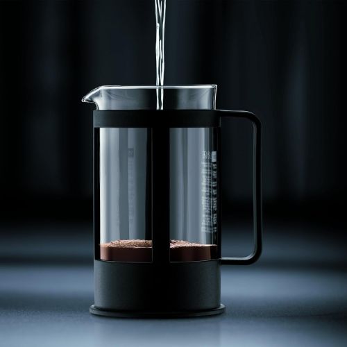  Bodum 1783-01 KENYA Kaffeebereiter (French Press System, Spuelmaschinengeeignet, 0,35 liters) schwarz