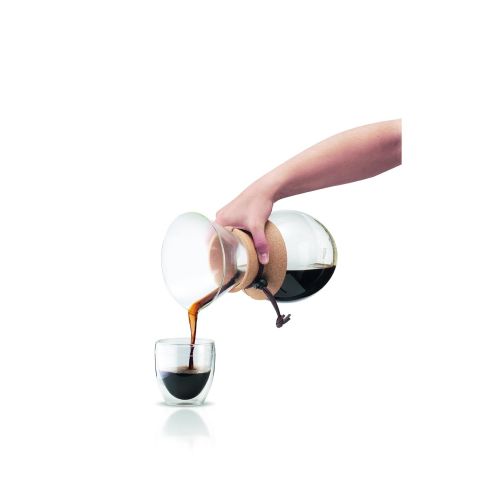  Bodum Pour Over Kaffeebereiter mit permanentfilter, Glas, Beige 14.9 x 17.6 x 25.6 cm