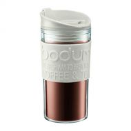 Bodum TRAVEL Mug, Kunststoff, Weiss/transparent, 8 cm