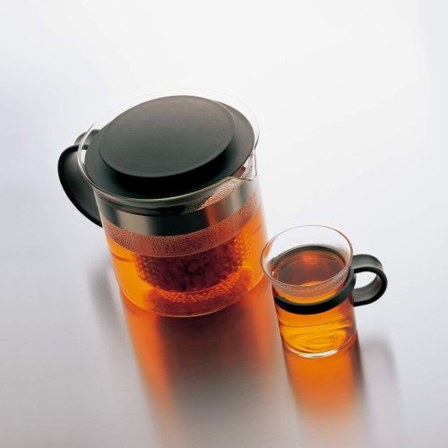  Bodum Teebereiter bistroNouveau (Kunststoff Teesieb, Hitzebestandiges Glas, 1,5 liters) schwarz