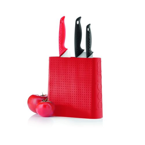  Bodum Bistro Messerblock, Kunststoff, Schwarz, 6.6 x 21.4 x 32 cm