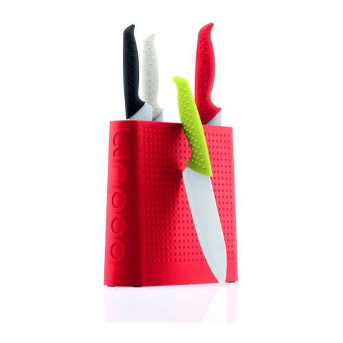  Bodum Bistro Messerblock, Kunststoff, Weiss, 6.6 x 21.4 x 32 cm