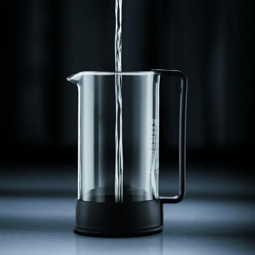  Bodum 1543-01 BRAZIL Kaffeebereiter (French Press System, Permanent Edelstahl-Filter, 0,35 liters) schwarz